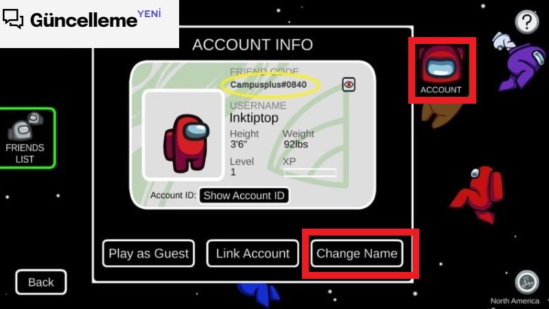 Among Us İsim Değiştirme Nasıl Yapılır