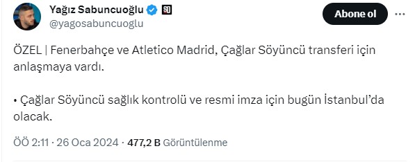 Çağlar Söyüncü Fenerbahçede