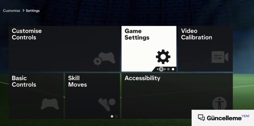 EA FC 24 Ayarlardan Dil Değiştirme