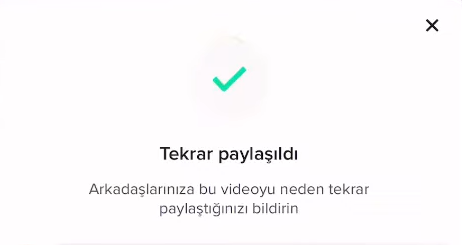 Tiktok Tekrar Paylaşma